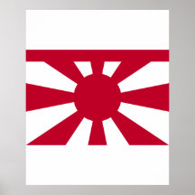 Marina de guerra japonesa imperial estándar de vic poster