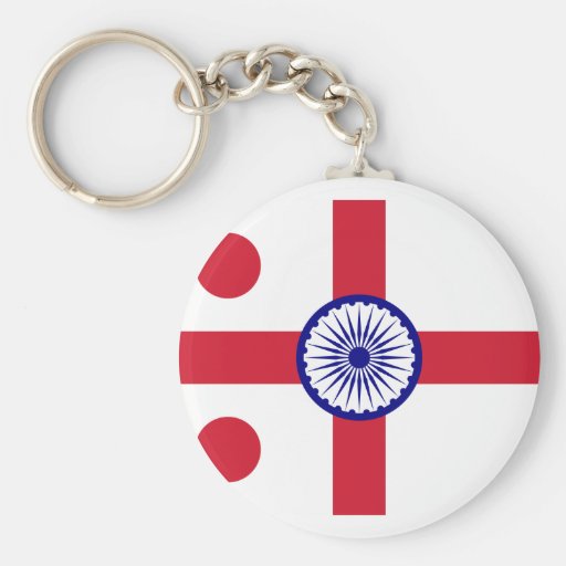 Marina de guerra Posterior-Almirante-Bandera-India Llaveros Personalizados