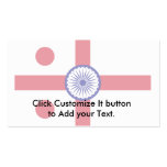 Marina de guerra Posterior-Almirante-Bandera-India Plantilla De Tarjeta De Visita