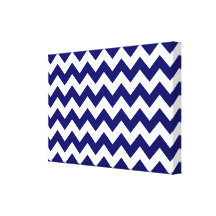 Marina de guerra y zigzag blanco impresion de lienzo