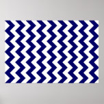 Marina de guerra y zigzag blanco posters