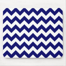Marina de guerra y zigzag blanco tapete de ratón