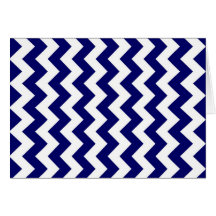Marina de guerra y zigzag blanco tarjetas