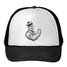 MARINERO CON EL TATUAJE DEL ANCLA GORROS  