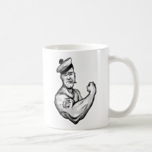 MARINERO CON EL TATUAJE DEL ANCLA TAZAS