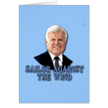Marinero de Ted Kennedy contra el viento Tarjeta