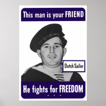 Marinero holandés -- Este hombre es su amigo Posters