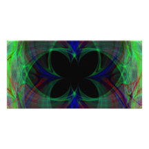 Mariposa abstracta 2 tarjeta personal con foto