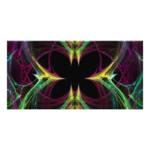 Mariposa abstracta plantilla para tarjeta de foto