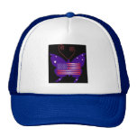 Mariposa americana de la diva gorros  