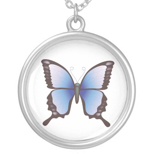 Mariposa: Arte del vector: Collar