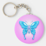 Mariposa azul llaveros