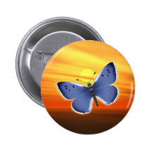 Mariposa azul pin