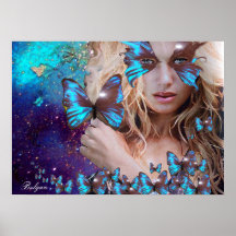 MARIPOSA AZUL POSTERS