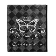 Mariposa blanca real elegante con nombre