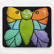 Mariposa, cojín de ratón alfombrillas de ratones