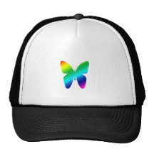 Mariposa coloreada gorro de camionero