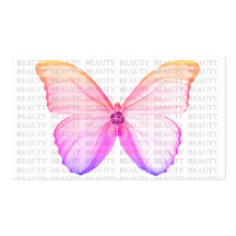 Mariposa colorida de la tarjeta de visita de la be