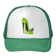 Mariposa con diseño del arte del zapato del estile gorras de camionero