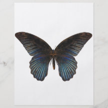 Mariposa de BlueSwallowTail Tarjeta Publicitaria