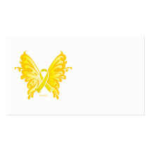 Mariposa de la cinta de la prevención del suicidio tarjetas personales