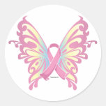 Mariposa de la cinta etiqueta