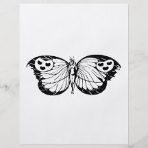 Mariposa de la mujer tarjeton
