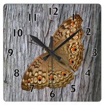Mariposa de la pantera de Junio Relojes De Pared
