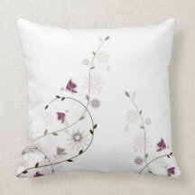 Mariposa de la primavera - púrpura cojines