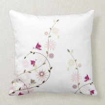 Mariposa de la primavera - rosa almohada