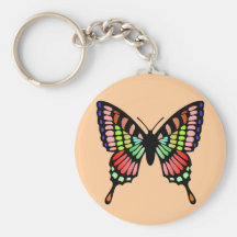 Mariposa de la prisma llavero personalizado