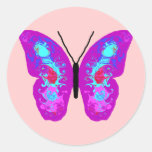 Mariposa de las alas que remolina pegatina