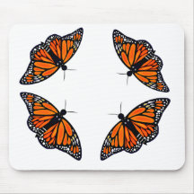 Mariposa de monarca tapetes de ratones