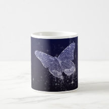 Mariposa del agua taza