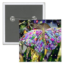 Mariposa del Año Nuevo, imán Pin