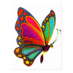 Mariposa del arco iris tarjetas postales