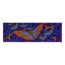 Mariposa del art déco - señal tarjetas de visita