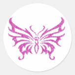Mariposa del brillo pegatina