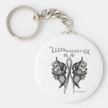 Mariposa del Celtic del guerrero del cáncer de pie Llaveros