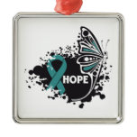 Mariposa del escleroderma de la esperanza adornos