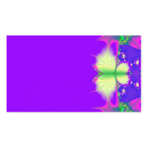 Mariposa del fractal tarjetas de visita