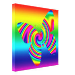 Mariposa del giro del arco iris lona estirada galerias