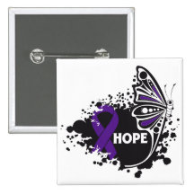 Mariposa del lupus de la esperanza pins