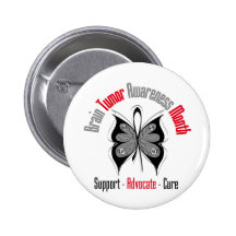 Mariposa del mes de la conciencia del tumor cerebr pins