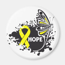 Mariposa del sarcoma de Ewing de la esperanza Iman De Nevera