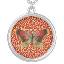 Mariposa del vintage colgante personalizado