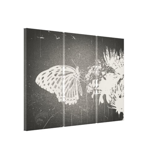 Mariposa del vintage - lona envuelta lona estirada galerías