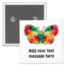 Mariposa - diseño de la plantilla del paisaje pin