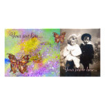 MARIPOSA EN CHISPAS TARJETAS FOTOGRÁFICAS PERSONALIZADAS