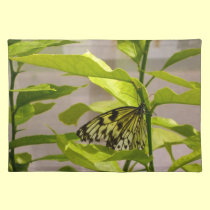 Mariposa en tronco manteles individuales